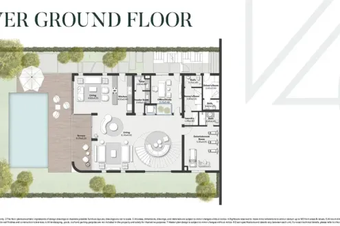 At an attractive price a 430 sqm villa in a compound in V40 with a wonderful view