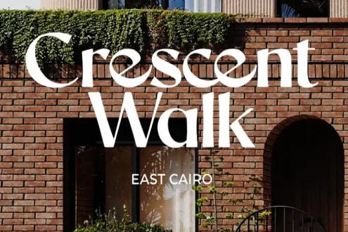 Book a townhouse with an 8% down payment in Crescent Walk Compound 6th Settlement