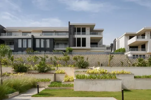 Find out the price of a 70 meter apartment in West Hills Compound