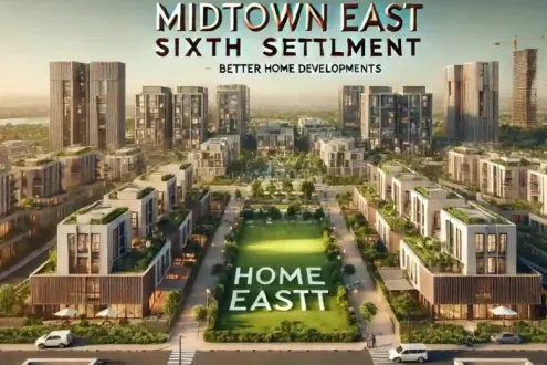 For sale 360 sqm villa in the Sixth Settlement 10% down payment and installments up to 8 years in Midtown Compound