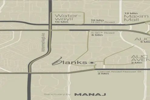 For sale in Fifth Settlement a studio in Blanks Compound at a very affordable price