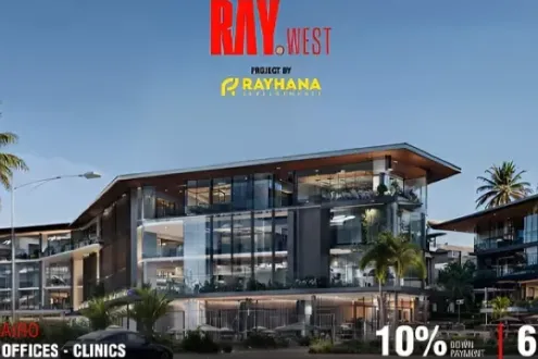 For sale in installments a 150 meter clinic in Ray West Mall