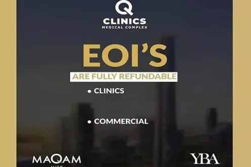 Hurry up and book at Q Clinics Medical Complex Mall the clinic’s area starts from 150 square meters