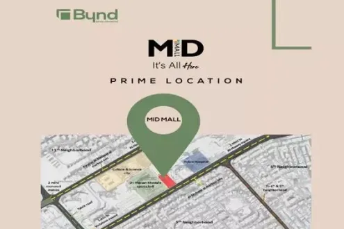 Immediate delivery office 100 sqm Mid Mall October