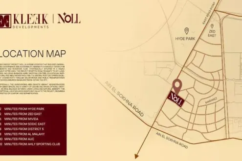 Own a penthouse with 10% down payment in the Sixth Settlement within Noll Compound