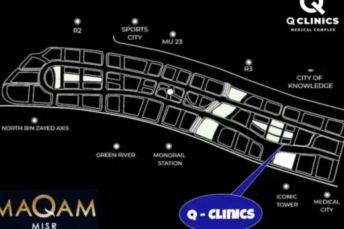 Own a store in Q Clinics Medical Complex Mall New Capital with an area of ​​90 square meters