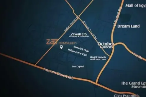 Own your apartment in the most exclusive location ever on 6th of October in Zat Community Compound