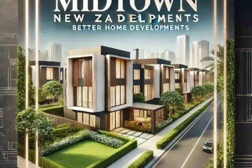 Own a twin house in the most exclusive location ever in New Zayed in Midtown Compound