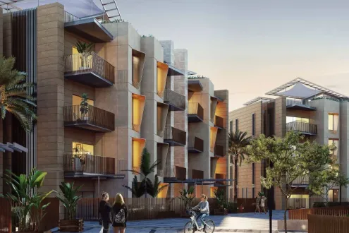 With an area of ​​156 sqm residential real estate for sale in Compound Six West Sheikh Zayed