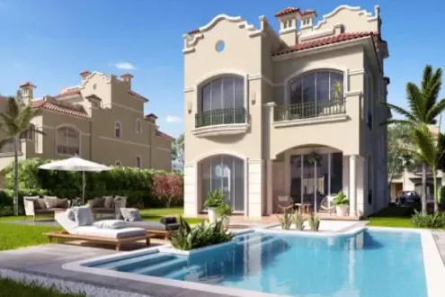 310m villa with a private garden in Patio Hills New Cairo