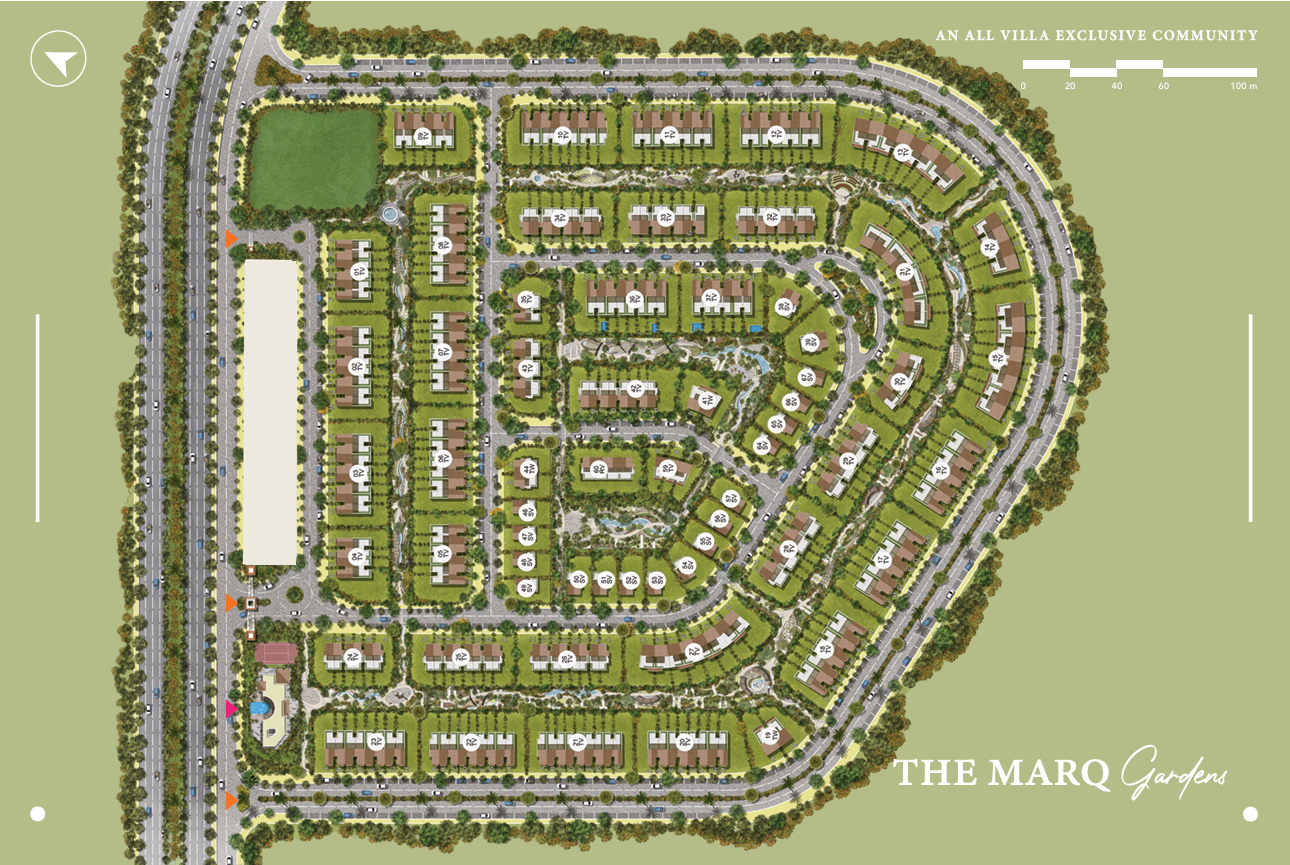 كمبوند ذا مارك القاهرة الجديدة ذا أدريس العقارية - The Marq Compound New Cairo المخطط العام