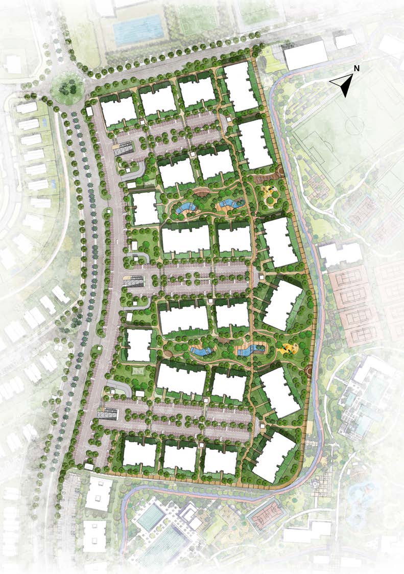 كمبوند كايرو ويست ريزيدنس التجمع الخامس الداو للتنمية العقارية - Cairo West Residence New Cairo المخطط العام