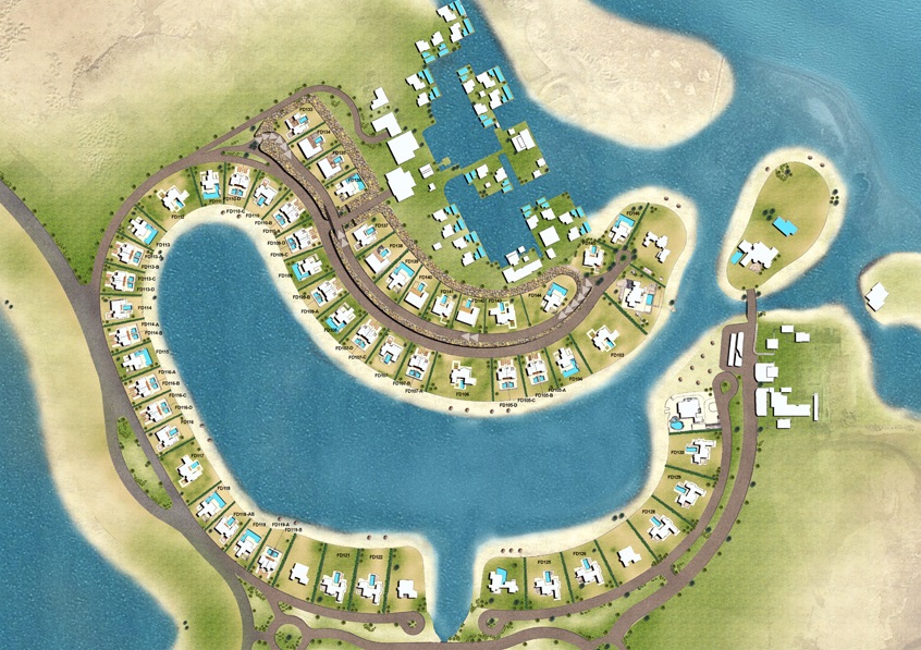 فنادير باي الغردقة أوراسكوم للتطوير العقاري - Fanadir Bay El Gouna المخطط العام