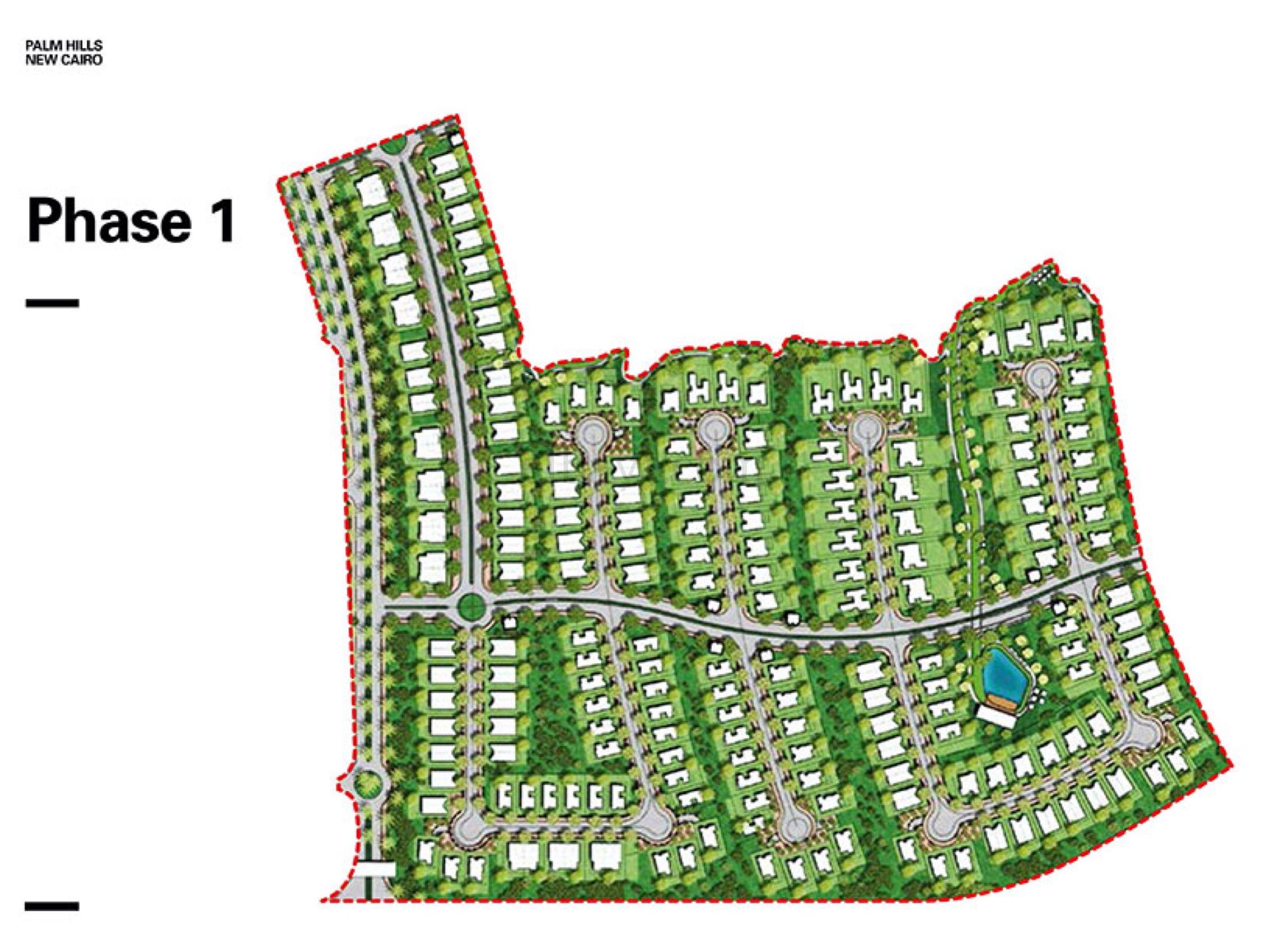 كمبوند بالم هيلز التجمع الخامس - Palm Hills New Cairo المخطط العام