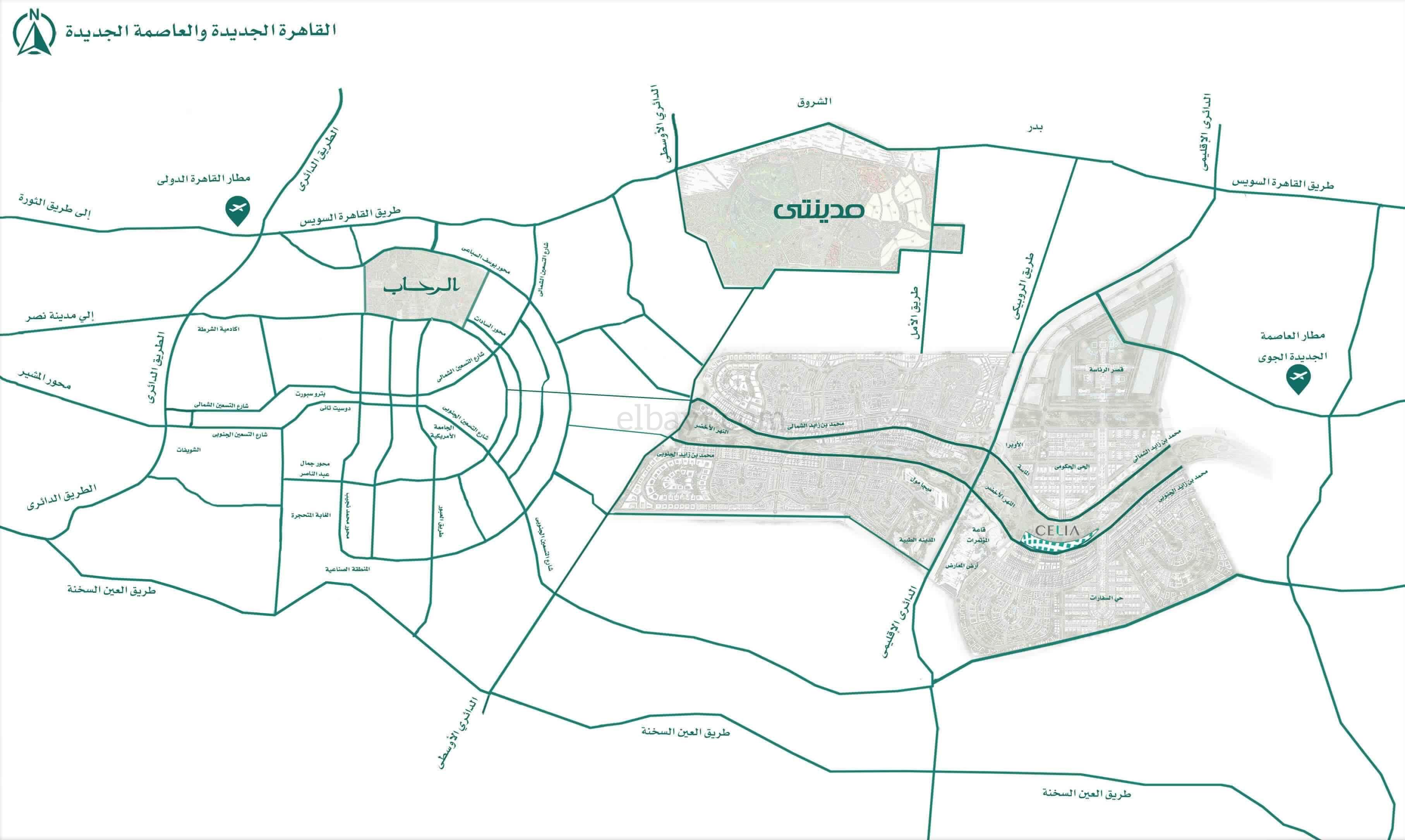 كمبوند سيليا طلعت مصطفى العاصمة الإدارية الجديدة - Celia New Capital Compound المخطط العام