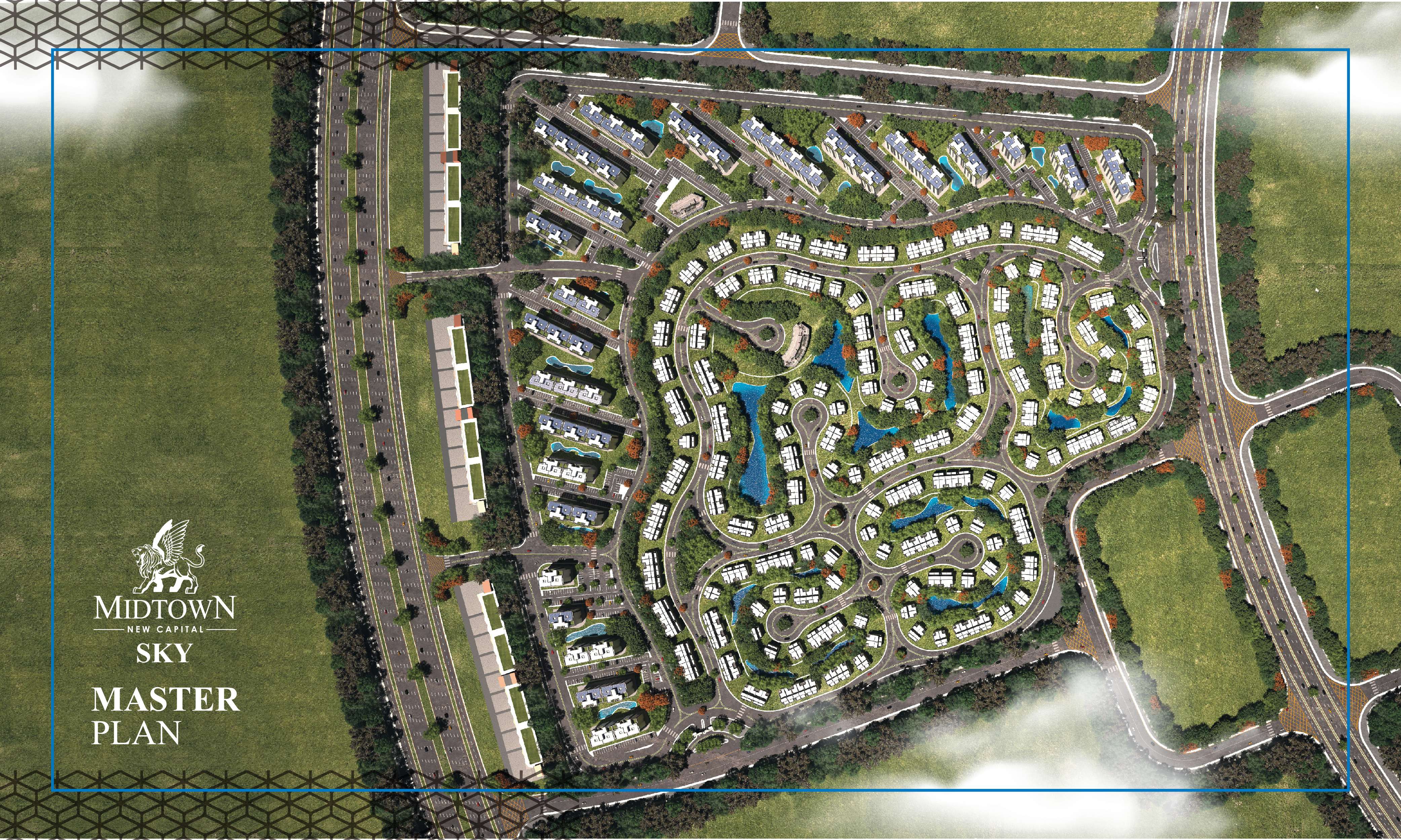 ميدتاون سكاي العاصمة الادارية الجديدة بيتر هوم للإستثمار العقاري - Midtown Sky New Capital المخطط العام