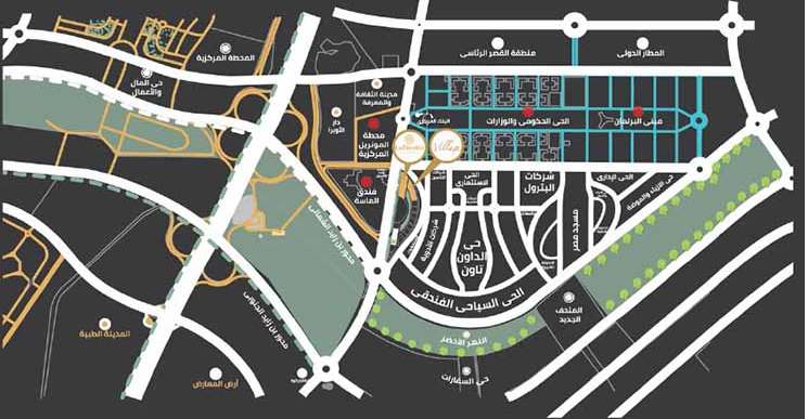 مول ارورا العاصمة الادارية الجديدة دوجا العقارية - Aurora New Capital Mall المخطط العام