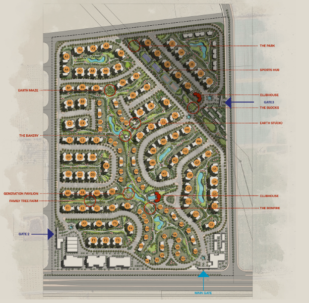 مول ذا ووك العاصمه الاداريه الجديدة كونستراكتا للتطوير العقاري - The Walk Mall New Capital المخطط العام