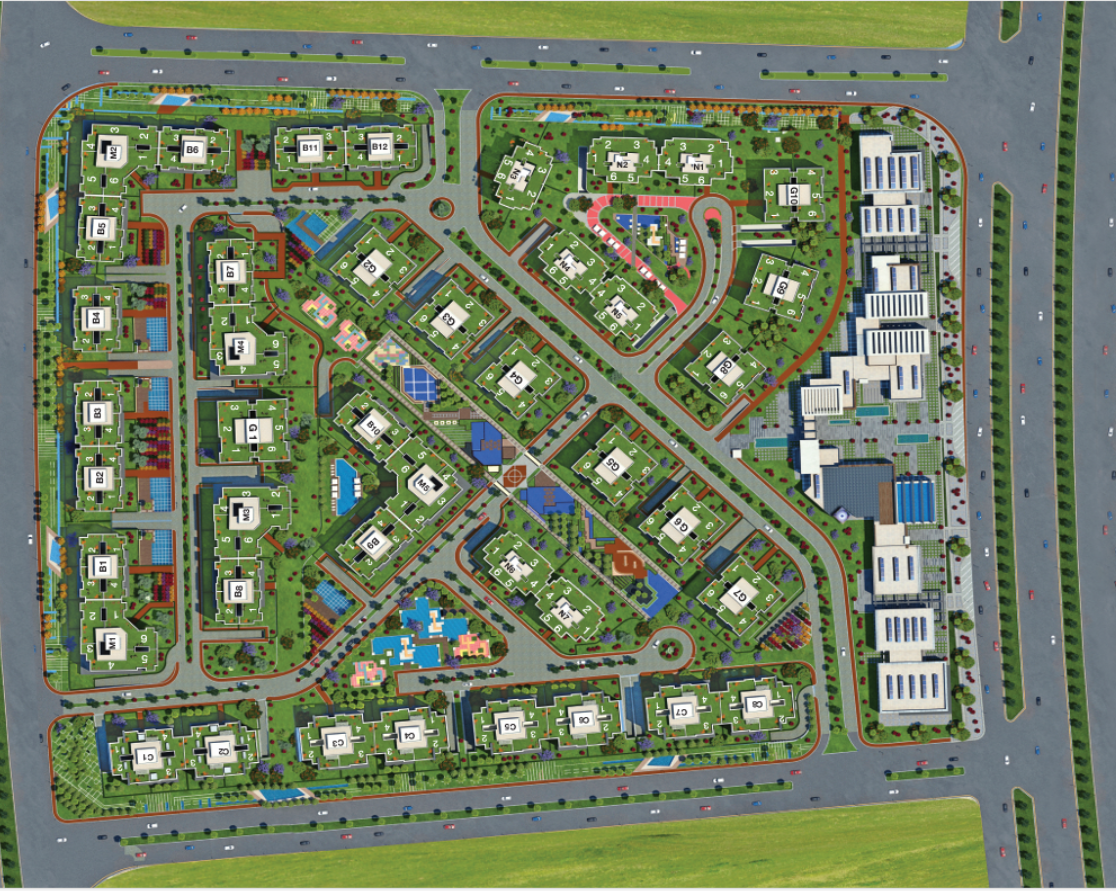 Pukka New Capital Compound Master Builder Master Plan