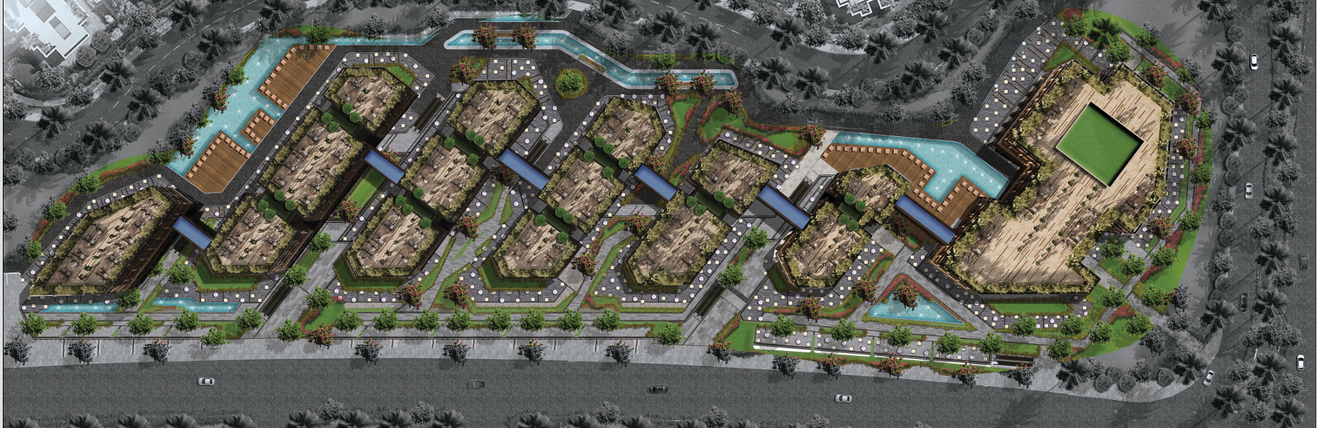 Roses New Capital Compound Golden House Master Plan