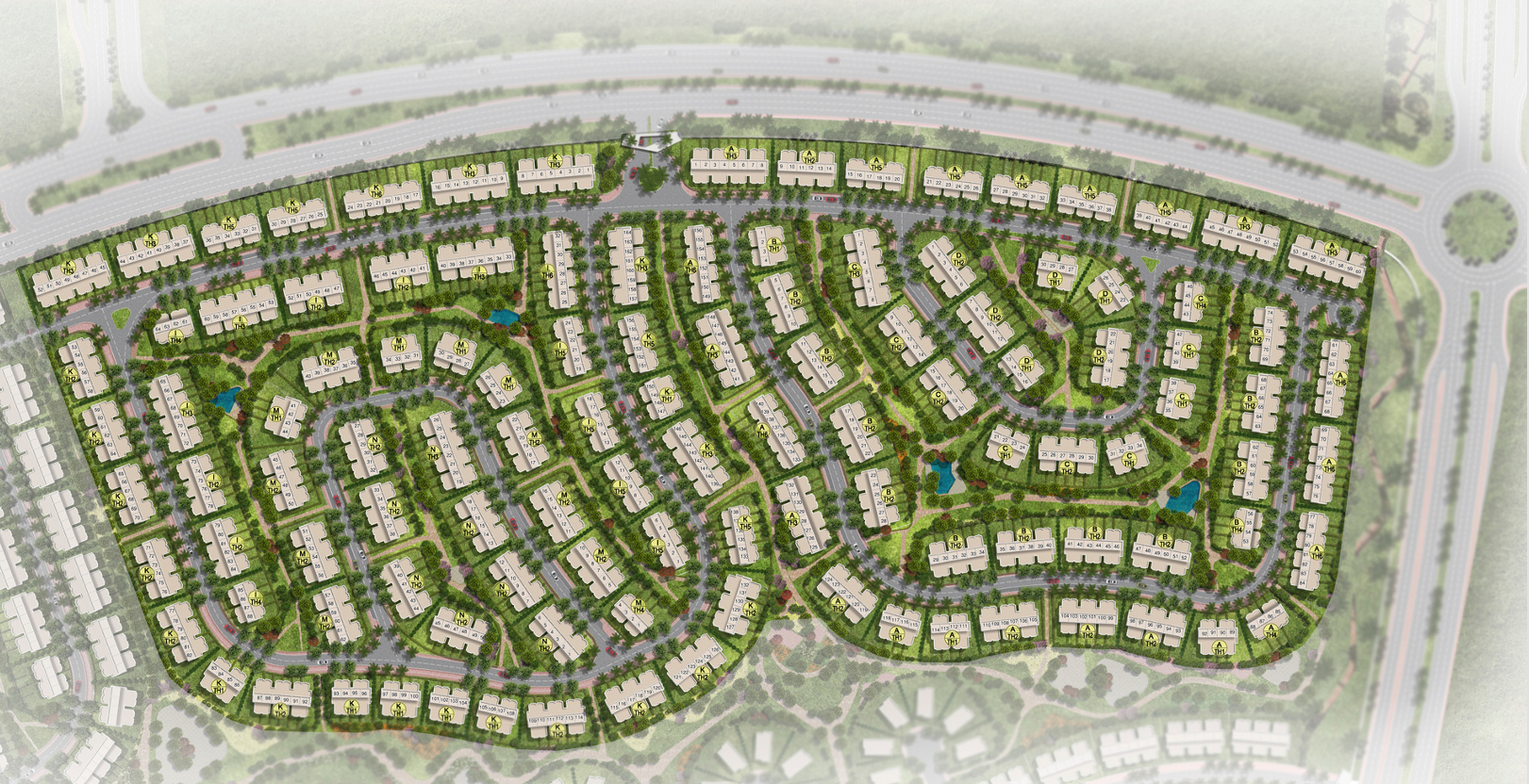 كمبوند رير مستقبل سيتي من الاهلي صبور - Rare Compound Mostakbal City المخطط العام