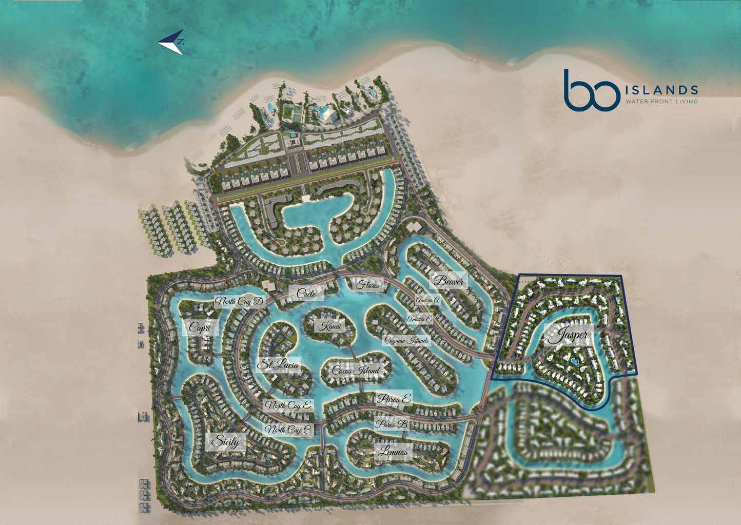 Master plan of Bo Islands North Coast Maxim Developments