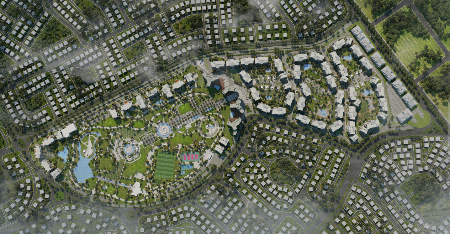 ابراج زيد الشيخ زايد أورا العقارية - Zed Towers Sheikh Zayed المخطط العام