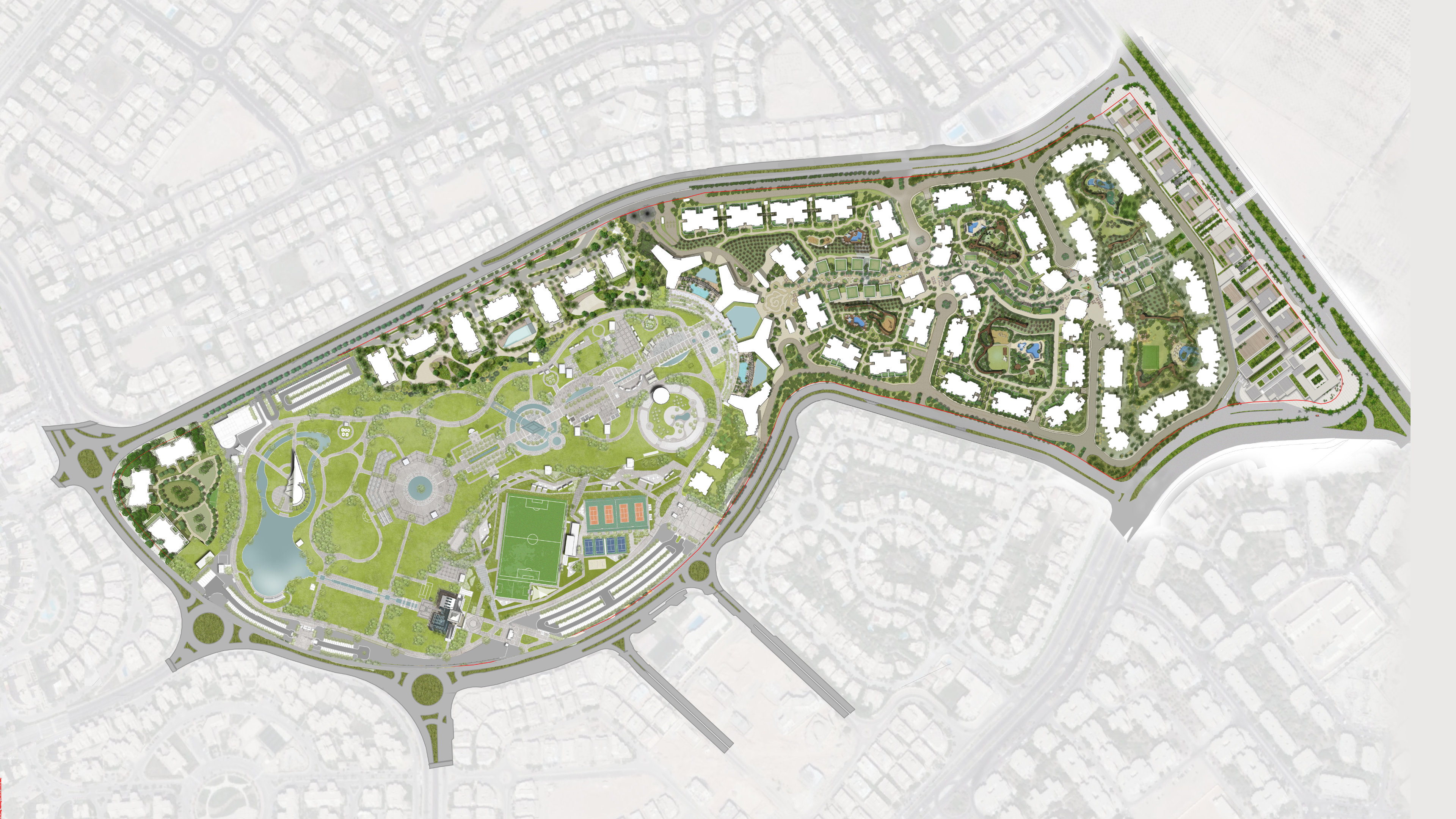 ابراج زيد الشيخ زايد أورا العقارية - Zed Towers Sheikh Zayed المخطط العام