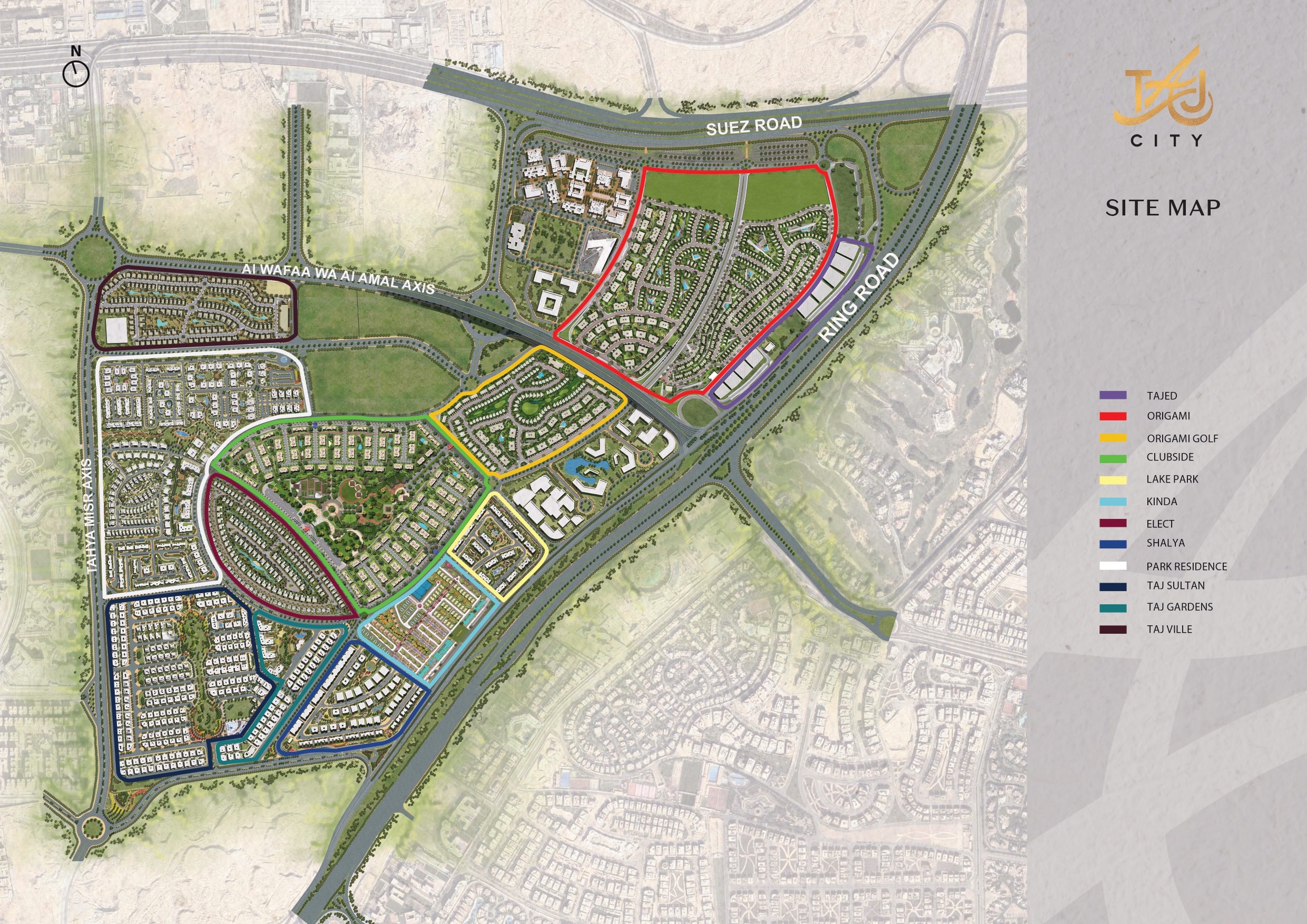 Taj City New Cairo Compound Madinet Masr Company Master Plan