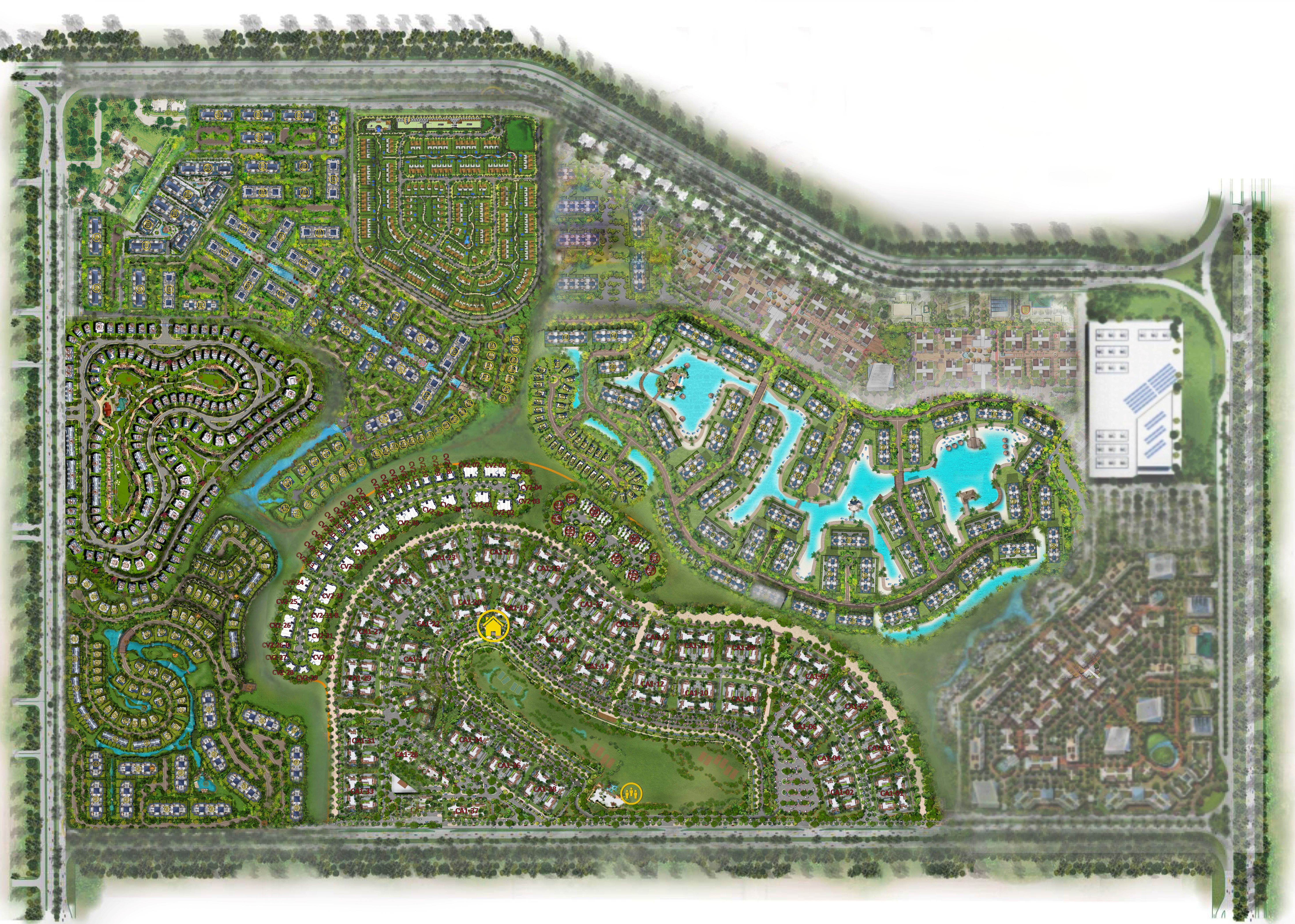 كمبوند ماونتن فيو اي سيتي التجمع الخامس - Mountain View Icity New Cairo المخطط العام
