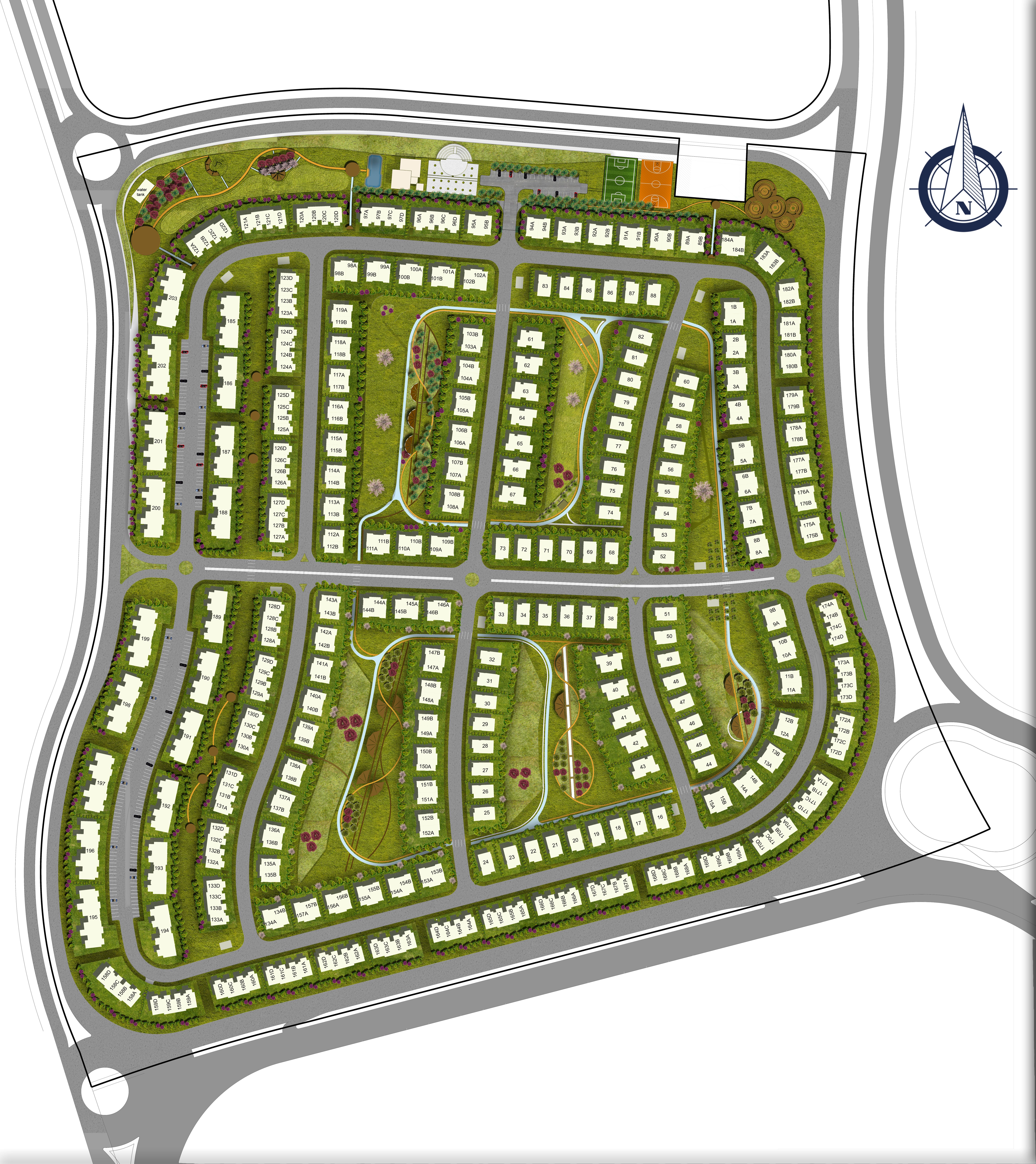 كمبوند ايتابا الشيخ زايد سيتي ايدج - Etapa Sheikh Zayed Compound المخطط العام