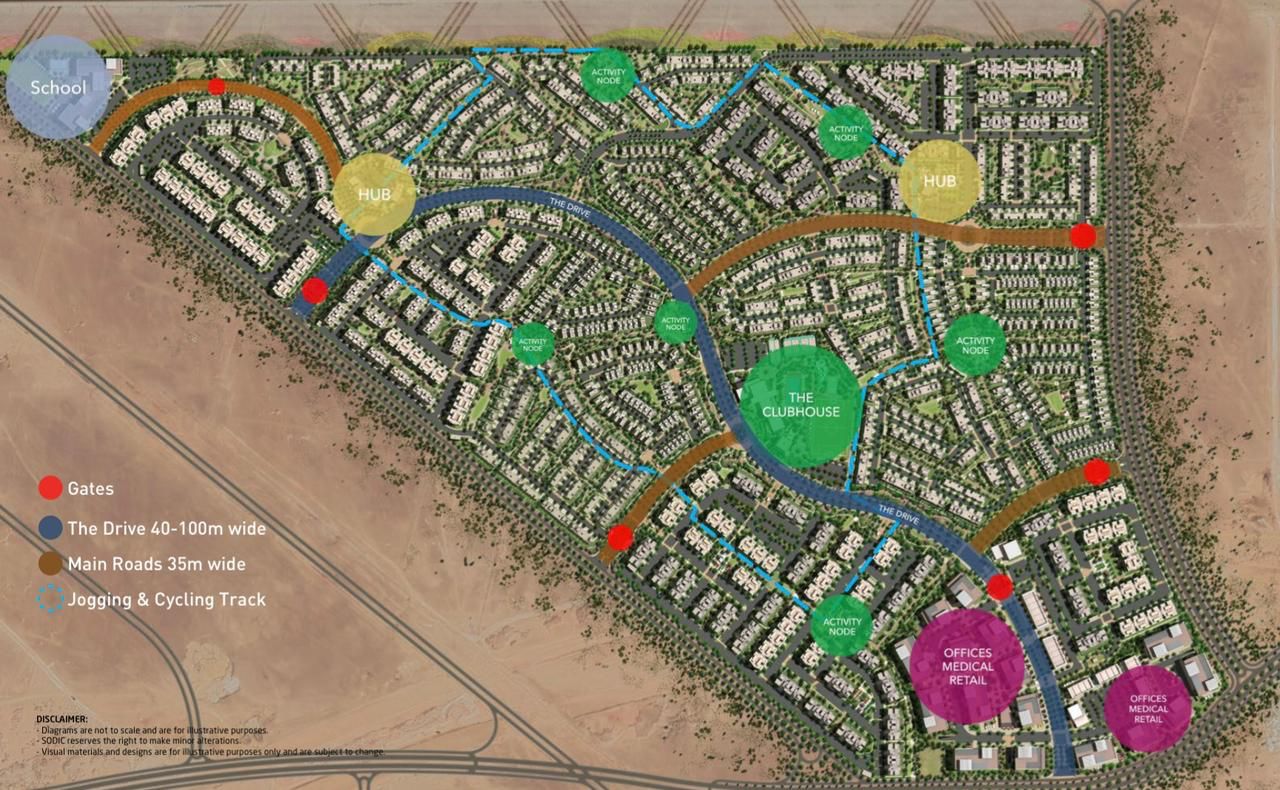 كمبوند فاي سوديك الشيخ زايد - Vye Sodic New Zayed Compound المخطط العام