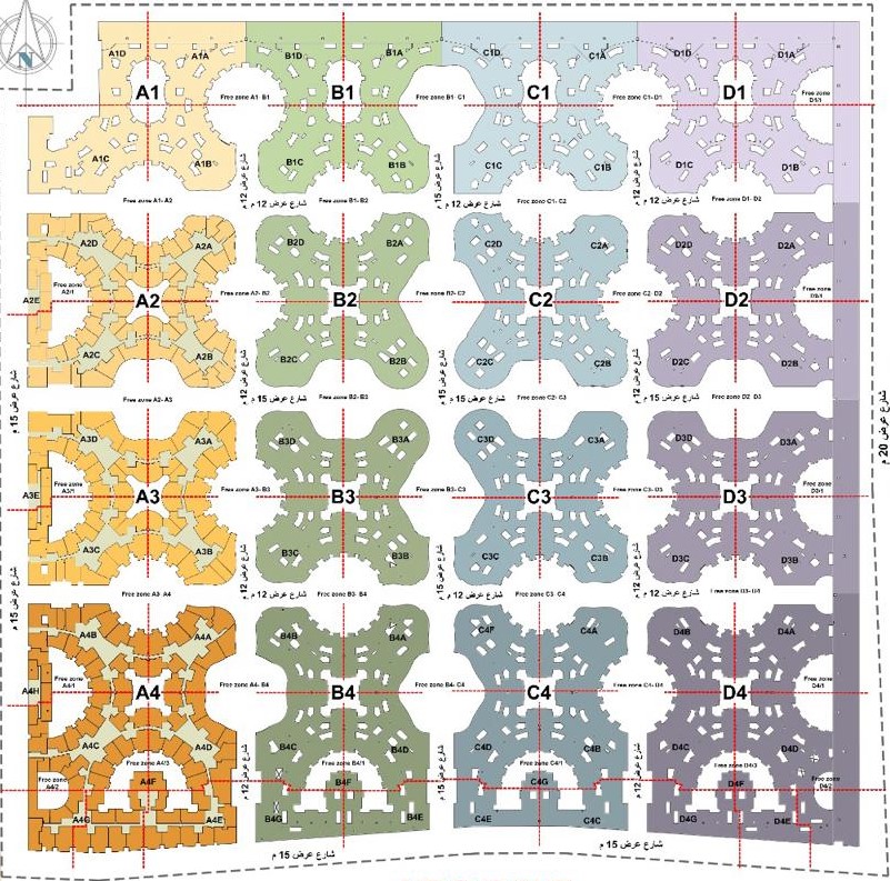 سكاي لاين معمار المرشدي القطامية - Skyline Egypt Compound المخطط العام