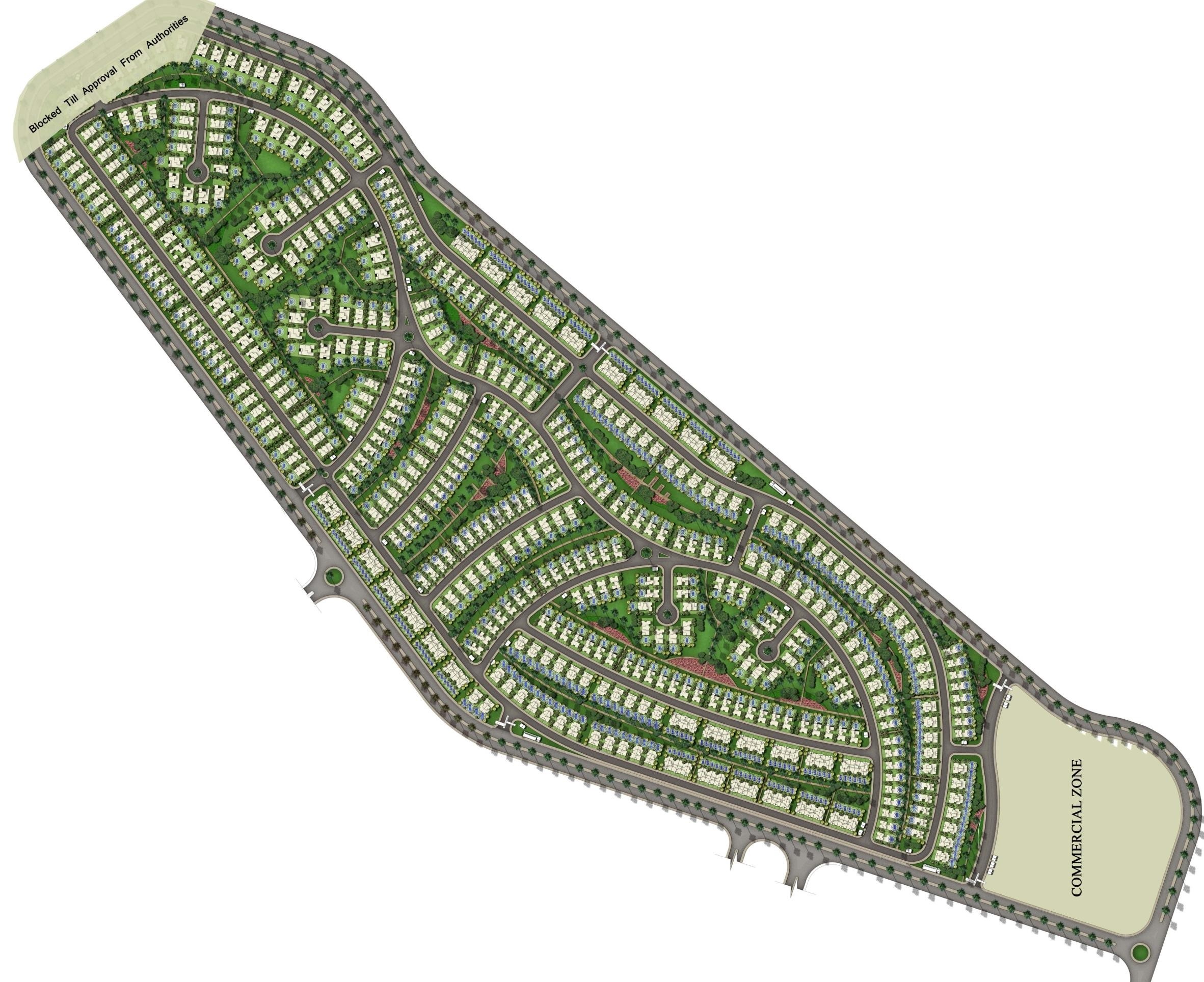 ذا كراون بالم هيلز 6 أكتوبر - The Crown 6 October المخطط العام