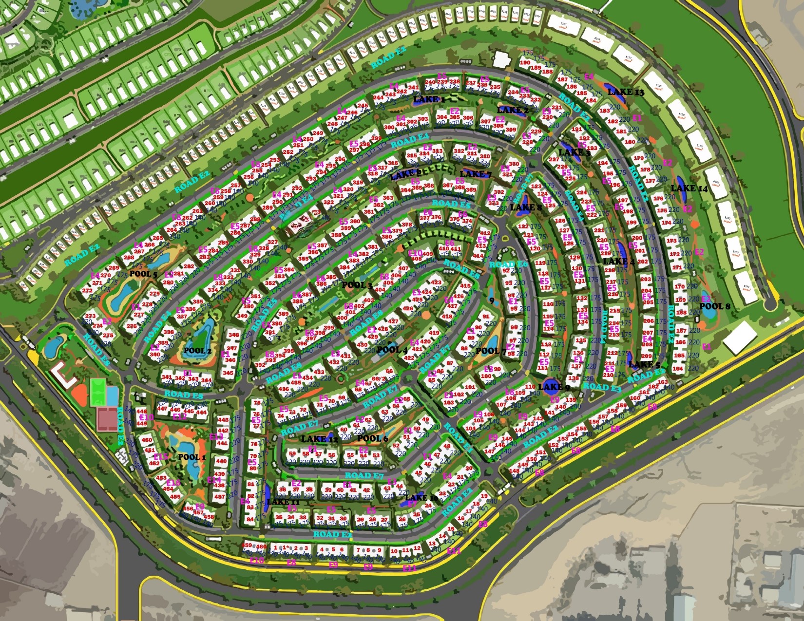 شقق للبيع في ستون ريزيدنس المخطط العام