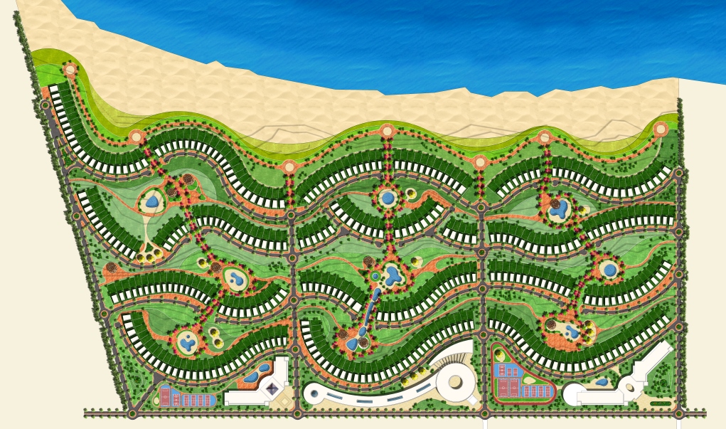 المخطط العام لـ تلال الساحل الشمالي رؤية العقارية - Telal North Coast