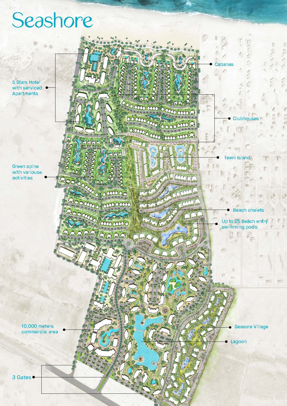 المخطط العام لـ هايد بارك الساحل الشمالي - Hyde Park North Coast