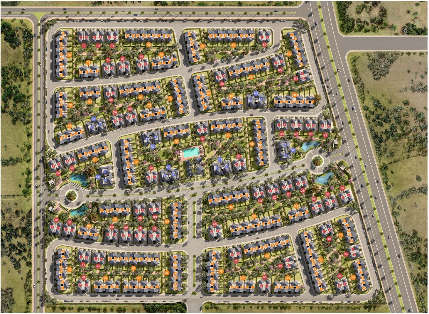 Village West Compound Dorra Group Master Plan