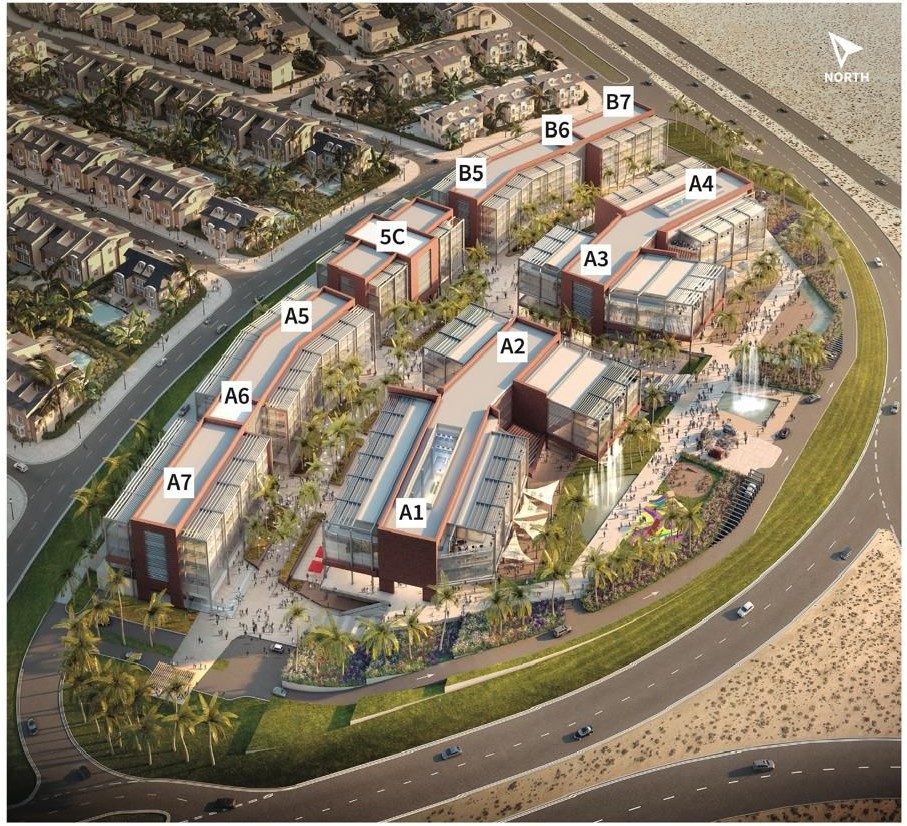 مول ثري سكستي القاهرة الجديدة لاند مارك صبور للتطوير العقاري - Three Sixty New Cairo المخطط العام