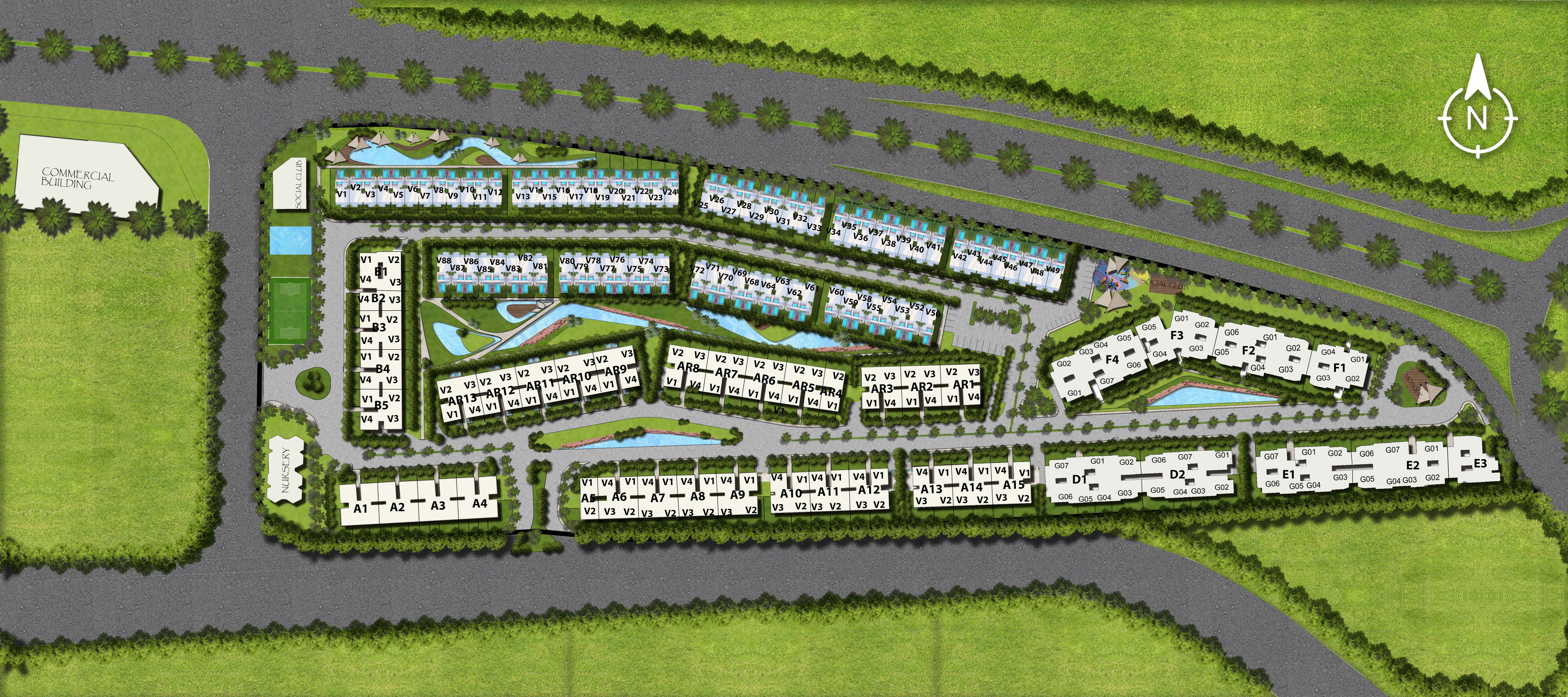 كمبوند ذا مديان ريزيدنس القاهرة الجديدة ازان العقارية - The Median Residence المخطط العام