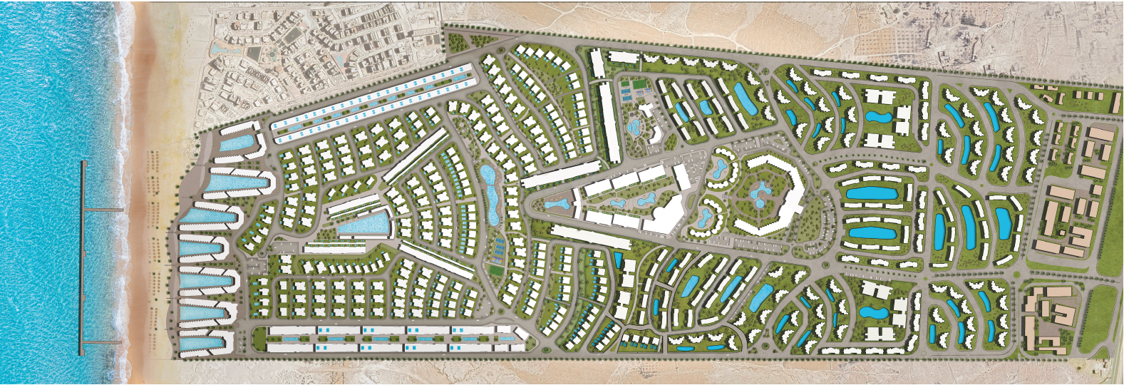 دايركشن وايت الساحل الشمالي ارابيلا للتطوير العقاري - Direction White North Coast المخطط العام