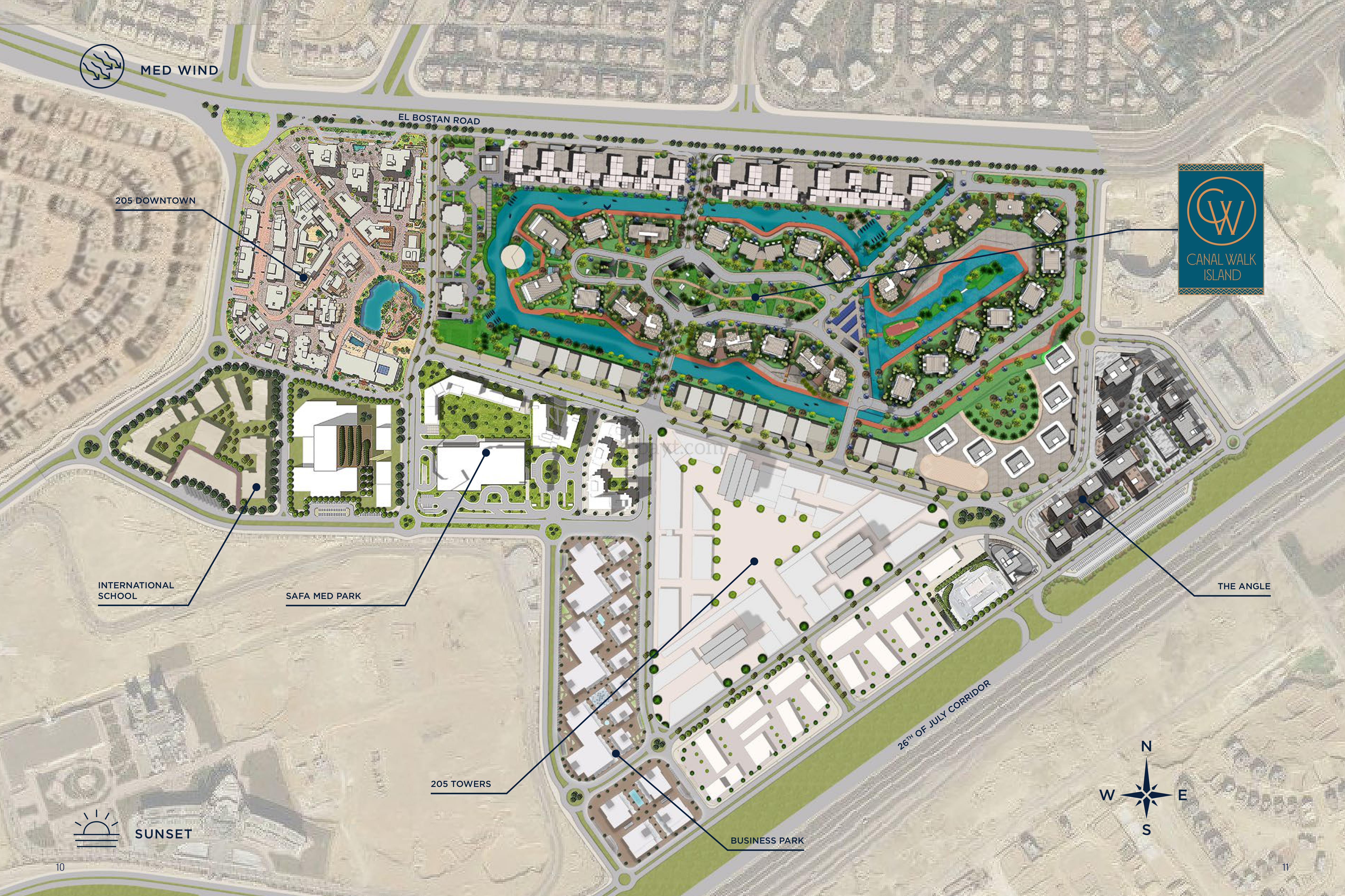 Sheikh Zayed 205 Compound Palm Hills Development Master Plan