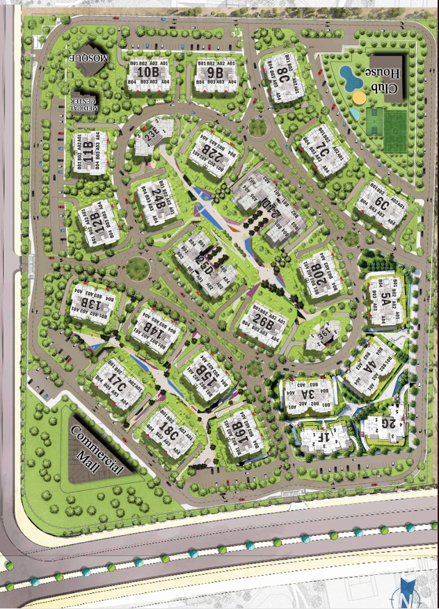 Oro New Capital Compound Ava Mina Group Master Plan
