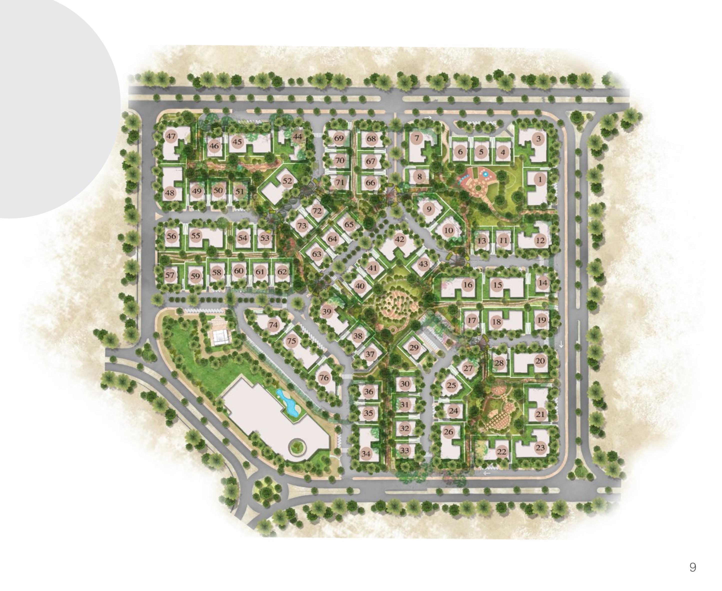 كمبوند ديار 2 السادس من أكتوبر التعمير للتطوير العقاري - Diar 2 Compound 6 October المخطط العام