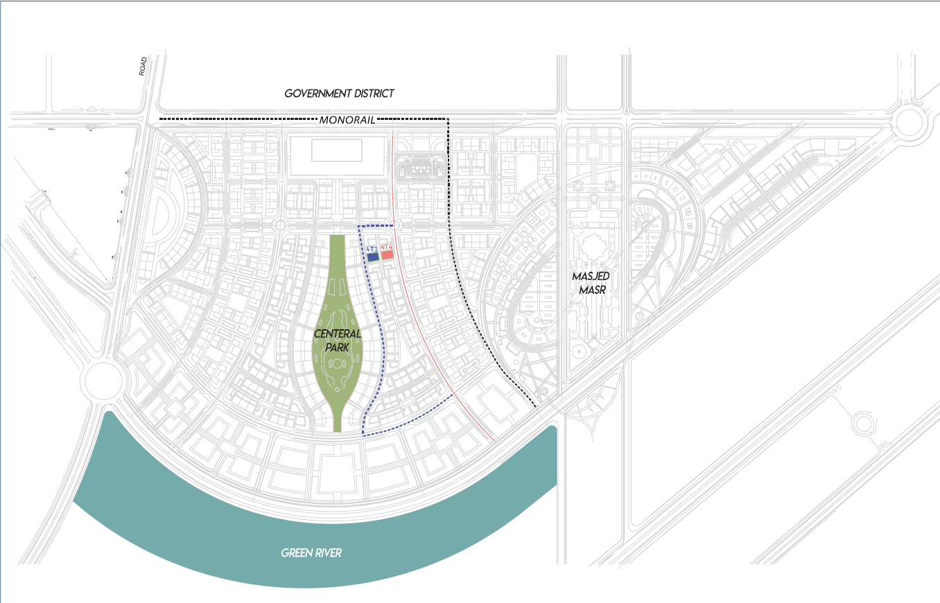 ايه وان تاور العاصمة الإدارية اس في للتطوير العقاري - A1 Tower New Capital المخطط العام