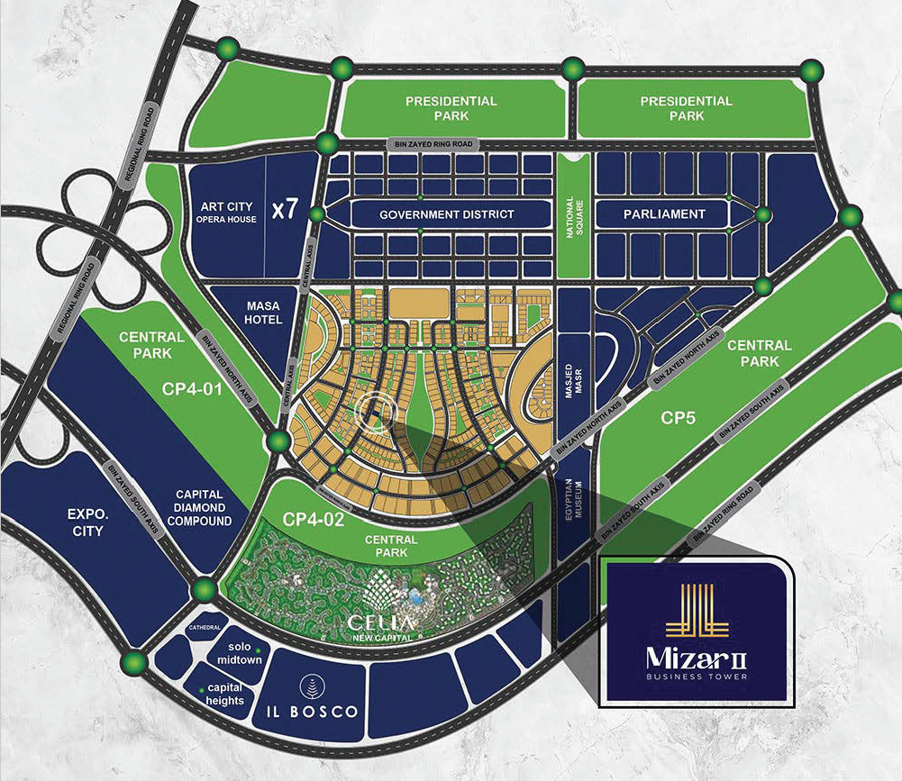 Mizar Tower New Capital Mall ZODIAC Development Master Plan