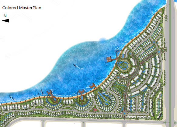 قرية نورد العلمين الجديدة الكازار للتطوير العقاري - Nord New Alamein Village المخطط العام