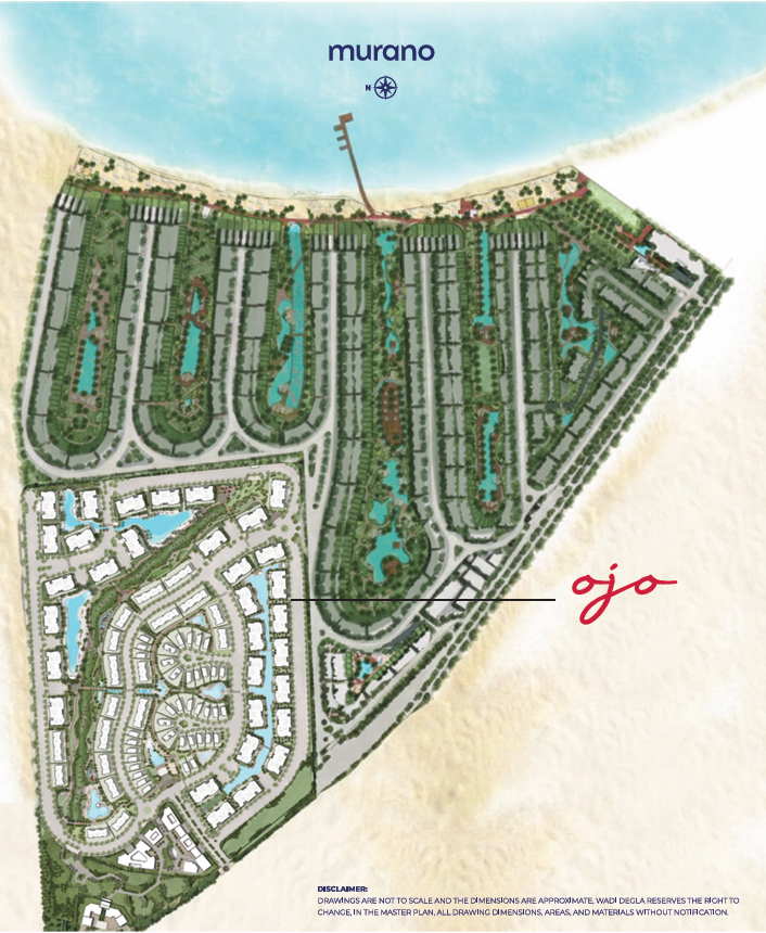 قرية مورانو العين السخنة وادي دجلة العقارية - Murano Wadi Degla المخطط العام