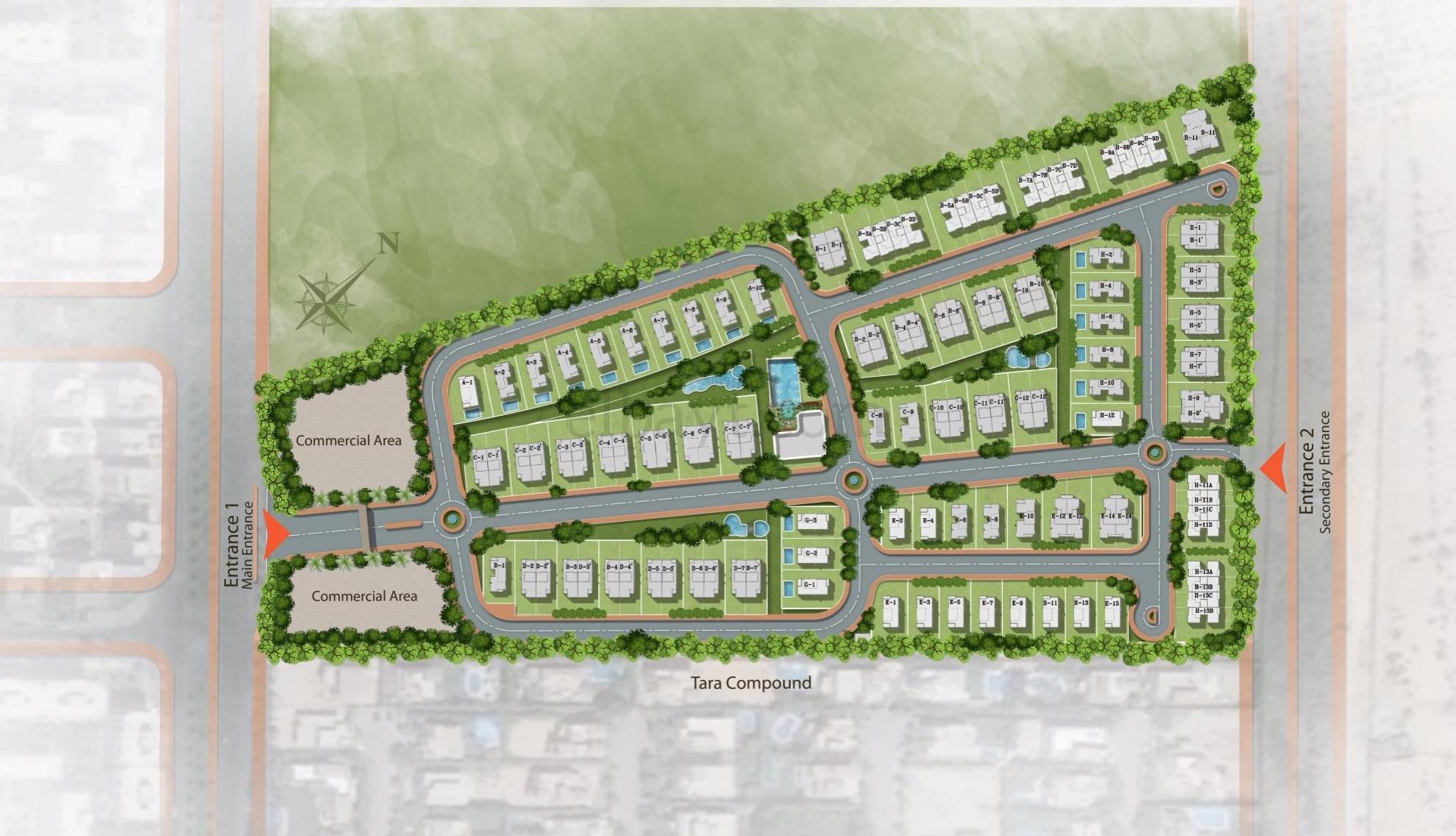 Atrio Compound Sheikh Zayed Iwan Developments Master Plan