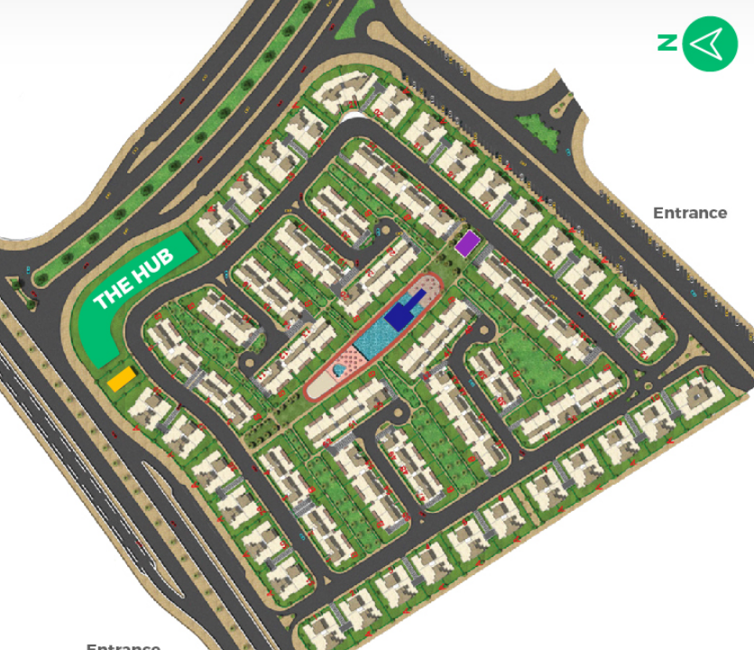 كمبوند بروميناد التجمع الخامس وادي دجلة - Promenade New Cairo Compound المخطط العام